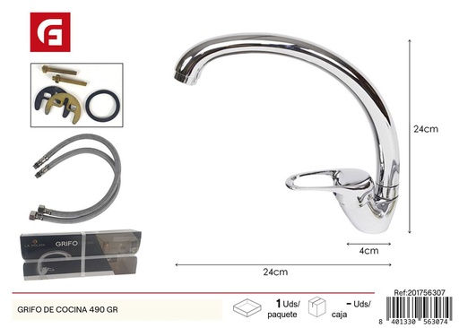[201756307] Grifo de cocina 490 gr - Accesorios de fontanería y grifería