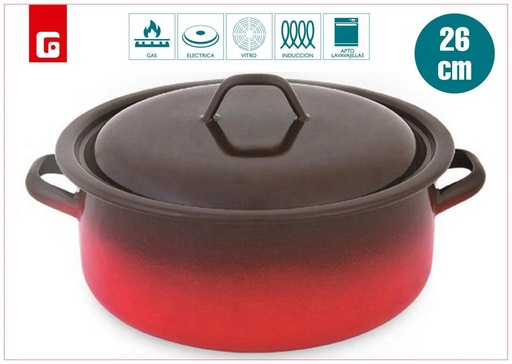[140380793] Cacerola fuego de 26 cm - Ollas de cocina y utensilios