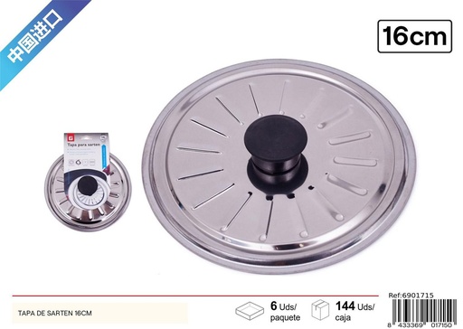 [6901715] Tapa de sartén metal de 16 cm - Accesorios de cocina y tapas