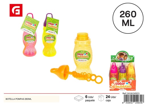 [161624931] Botella de pompas 260ml - Artículos para burbujas