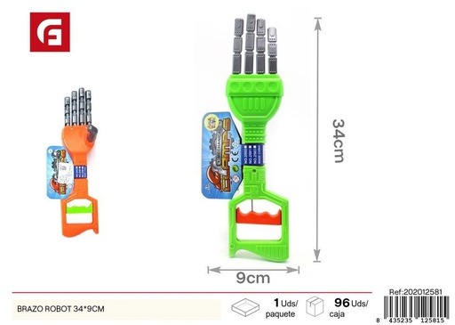 [202012581] Brazo robot 34*9 cm - Juguete educativo sobre robótica y mecánica