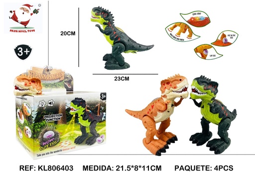 [189880640] Juguete multifuncional Tyrannosaurus Rex con huevos - Juguete para niños