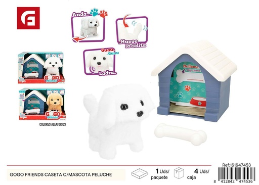 [161647453] Casa con mascota peluche Gogo Friends - Juguete interactivo para amantes de los animales