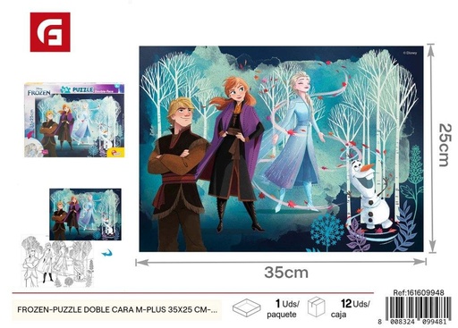 [161609948] Puzzle doble cara de Frozen 24 piezas 35*25 cm - Juguete educativo de aventura