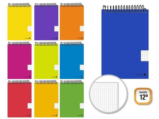 [150828534] Golden Cuaderno T.P. 12º 80 H. apaisado - Material escolar esencial