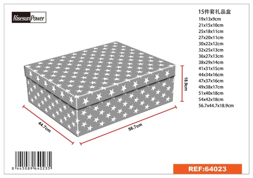 [64023] Caja 15 pcs 56.7*44.7*18.9 cm - Artículos de regalo y organización