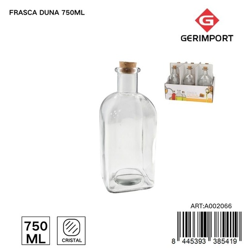 [A002066] Frasca de vidrio Duna 750 ml - Almacenamiento de alimentos y condimentos