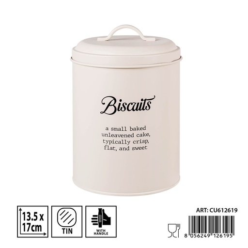 [0235776] Bote blanco 13,5x17 cm - Tarro organizador