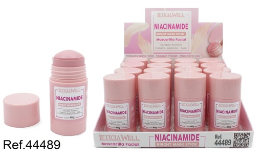 [8435433229872] Stick de máscara rosa 16u Leticia Well - Productos de cuidado facial