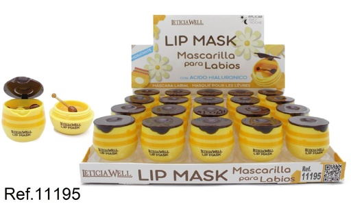 [8435433230366] Mascarilla labial tarro miel 20/u Leticia Well - Productos de cuidado facial