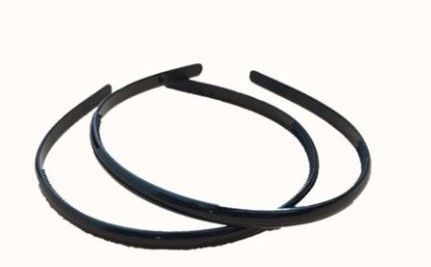 [8875588880403] Diadema negra 0.8cm 24/u Leticia Well - Accesorios de cabello