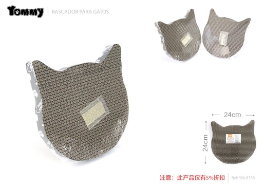 [YM8358] Rascador para gato 24x2.5x24 cm - Accesorios para mascotas