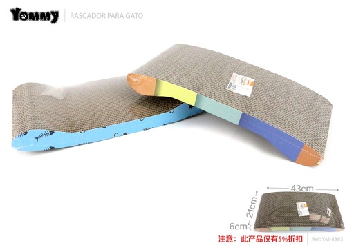 [YM8363] Rascador de gato con forma de hueso 43x21x6 cm - Accesorios para mascotas