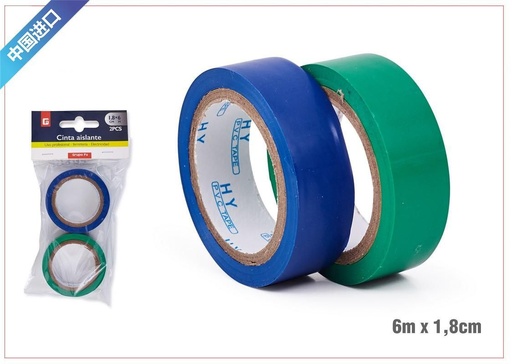 [6800437] Cinta aislante de colores 1.8*6m - Materiales eléctricos y de seguridad