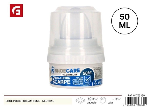 [104702360] Crema de limpiar zapatos 50ml - Productos de cuidado de calzado