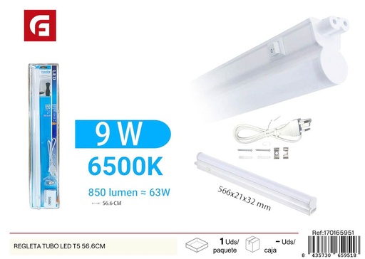 [170165951] Regleta tubo LED T5 56.6cm - Iluminación