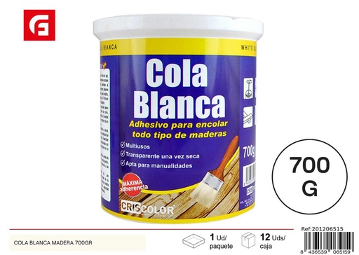[201206515] Cola blanca para madera 700g - Adhesivos y productos de ferretería