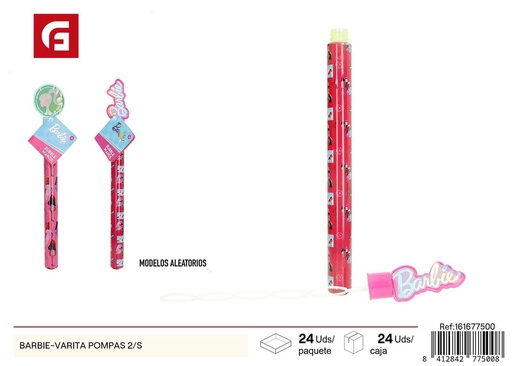 [161677500] Barrita de pompas de Barbie (2 modelos) - Juguetes de pompas y diversión