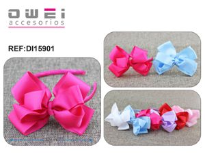 [DI15901] Diadema con lazo 12/u DI15901 OWEI - Accesorios para el cabello diademas decorativas