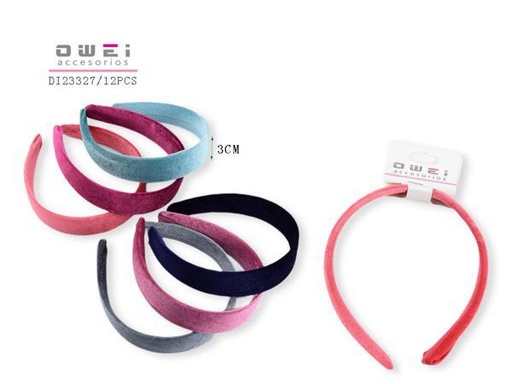 [8428947233275] Diademas 12/u DI23327 OW - Diademas para niña y adulto