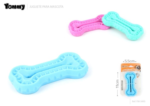 [YM3493] Juguete de goma en forma de galleta para mascotas 11x5.5x1.5 cm - Nuevos productos para mascotas