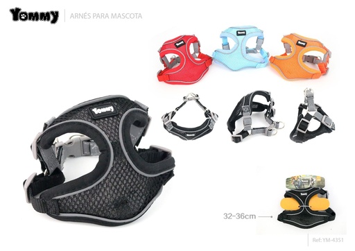 [YM4351] Arnés para mascotas XS 32-36 cm - Accesorios de paseo