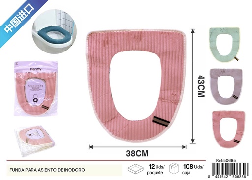 [50685] Funda para asiento de inodoro - Accesorios de baño y fontanería