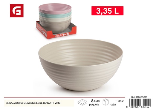[120163816] Ensaladera Classic 3.35L surtido - Plastico para comida