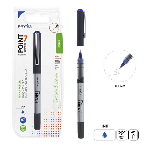 [0224335] Bolígrafo de tinta azul fina 0.7 mm - Utensilios de escritura