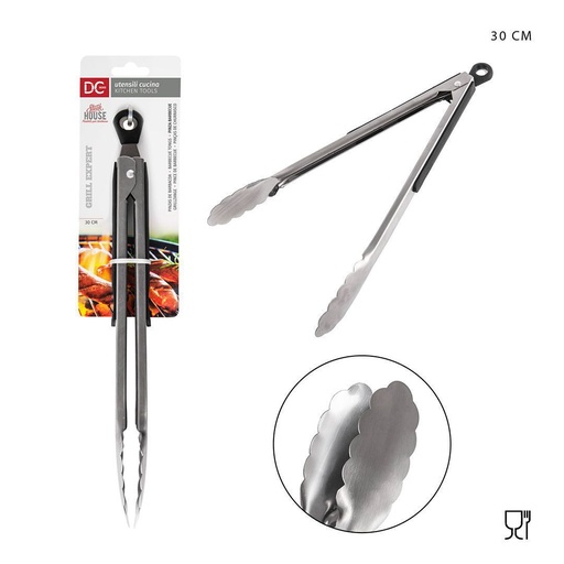 [0217617] Pinza barbacoa acero 30 cm - Accesorios para parrilla