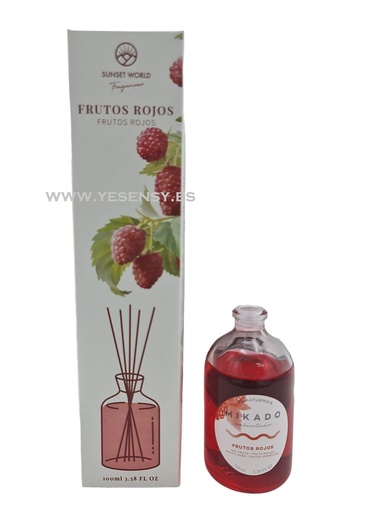 [60610707] Sticks ambientadores frutos rojos 100ml - Ambientadores y productos de fragancia