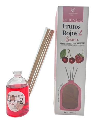 [8435160611551] Sticks ambientadores frutos rojos 2 SUAVE 100ml - Ambientadores y productos de fragancia