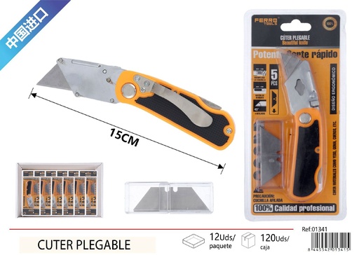 [01341] Cuter plegable de aluminio - Herramienta de corte