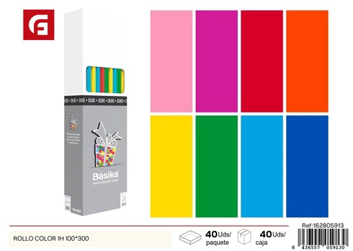 [162805913] Rollo de papel de regalo color 100x300 cm - Papelería para envoltorios de regalos