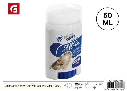 [104702390] Crema para zapatos Twist & Shine 50 ml neutro - Productos de limpieza de calzado