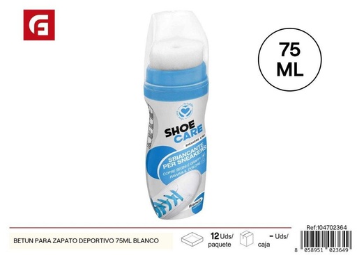 [104702364] Betún para zapato deportivo 75 ml blanco - Cuidado de calzado deportivo