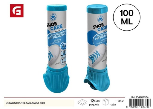[104702374] Desodorante para calzado 48H - Productos para mantener frescura en zapatos