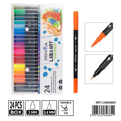 [0235730] Ratulador doble pincel 24 colores - Rotuladores para dibujo y manualidades