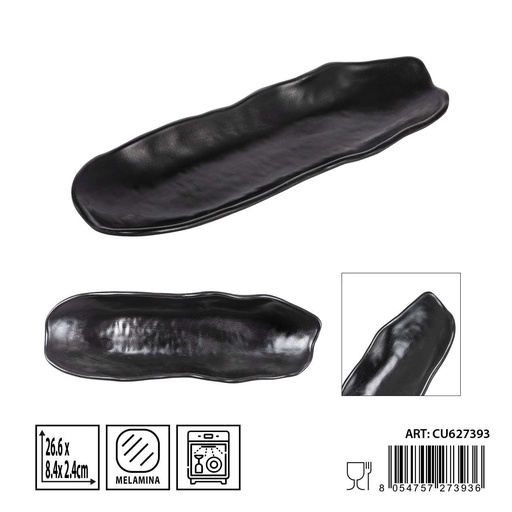 [0236335] Plato melamina 26,6X8,4X2,4CM - Utensilios de cocina y mesa