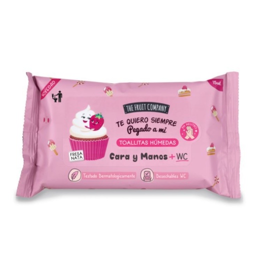 [8436559714976] Toallitas The Fruit Company fresa nata cara manos WC - Higiene personal