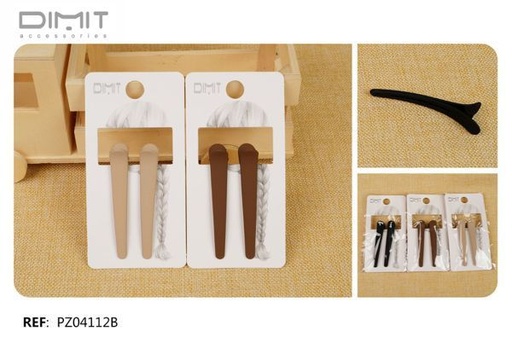 [8435693868965] Pinza de pelo 12 unidades PZ04112B DM - Accesorios para el cabello