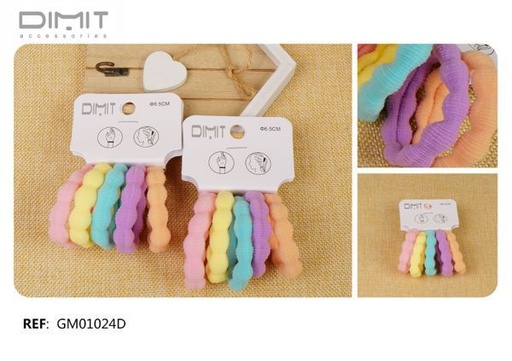 [8435693871101] Goma de pelo 12 unidades GM01024D DM - Accesorios para el cabello