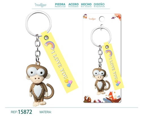 [15872] Llavero de dibujos animados - Accesorios únicos para tus llaves