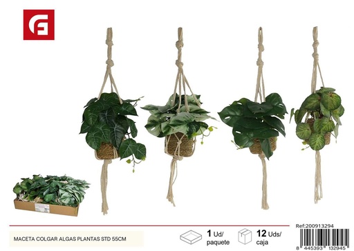 [200913294] Maceta colgar algas plantas STD 55 cm - Ajuste cómodo para decoraciones