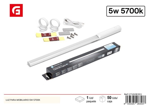 [171028353] Luz para mobiliario 5W 5700K - Iluminación y tubos de luz