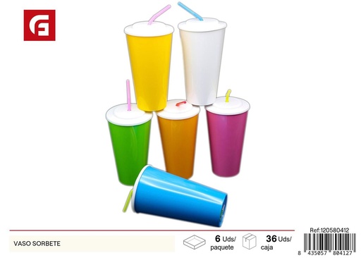 [120580412] Vaso sorbete de plástico - Utensilios de bebida y cocina