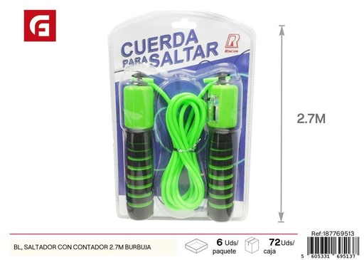 [187769513]  Cuerda para saltar con contador 2.7m - Juguete deportivo