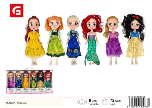 [189880968] Muñecas de las princesas en surtido 6 - Juguetes creativos