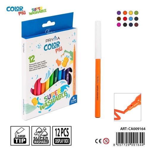 [0237642] Ratuladores super lavables (12 piezas) - Material escolar y artístico