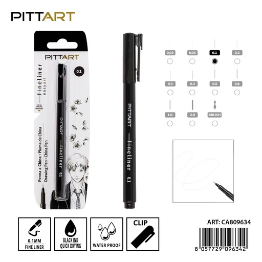 [0239674] Bolígrafo punta fina 0.1mm - Artículos de arte y papelería